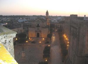 Tricase - Una suggestiva veduta dall'alto di piazza Giuseppe Pisanelli 